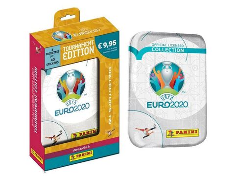 Carte Panini - Uefa Euro 2020 - Stickers 2021 Kick Off - Boite Metal 8 Pochettes